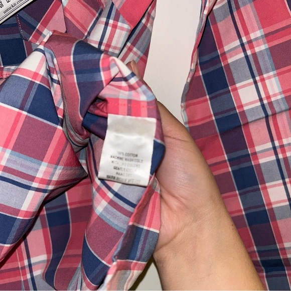 UNTUCKit Laconda Women’s Red & Blue Checkered Button Down Shirt Size 2 NWT - Picture 4 of 5